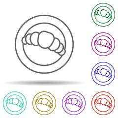Poster - Kuroshans multi color icon. Simple thin line, outline vector of web icons for ui and ux, website or mobile application
