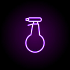 Poster - Window detergent neon icon. Simple thin line, outline vector of cleaning icons for ui and ux, website or mobile application