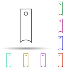Poster - Bookmark multi color icon. Simple thin line, outline vector of web icons for ui and ux, website or mobile application