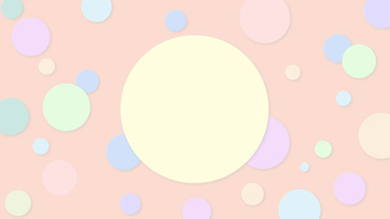 Wall Mural - abstract pattern polka dot colorful soft pastel gradient background