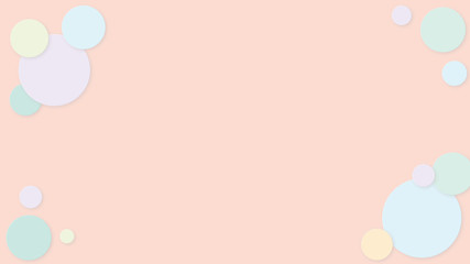 Wall Mural - abstract pattern polka dot frame colorful soft pastel gradient background