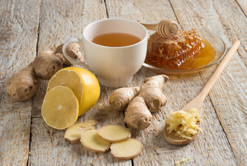 Wall Mural - Ginger tea