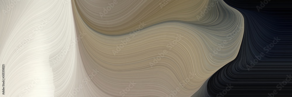 modern waves background illustration with gray gray, very dark pink and antique white color - obrazy, fototapety, plakaty 