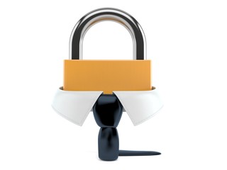 Poster - Business collar with padlock