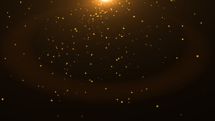 Wall Mural - effect decoration with ray sparkles .star burst with sparkles. gold glitter,