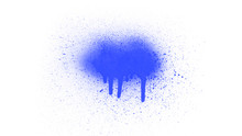 Abstract Background With Blue Paint Splashes
