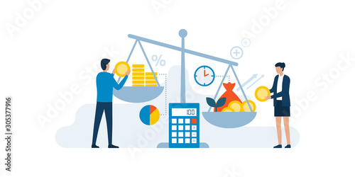 Fotomural Return on investment concept