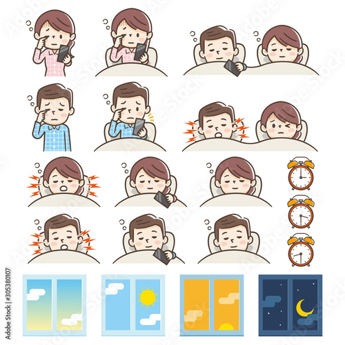 睡眠 男性 女性 夫婦 いびき セット Stock Vector Adobe Stock 睡眠 男性 女性 夫婦 いびき セット Stock Vector Adobe Stock