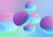 Minimalism background 3d illustration bubble
