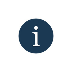 Fototapete - Information sign - Vector icon isolated on circle