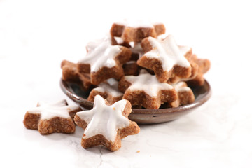 Sticker - gingerbread cookie star shape- christmas cookie