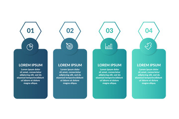 Wall Mural - step or process infographic template design . infographic concept for presentations, banner, workflow layout, process diagram, flow chart and how it work