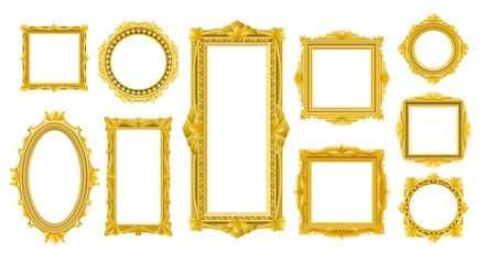 Canvas Print - victorian old wood frames