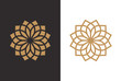 Luxury Geometric Flower Logo Design