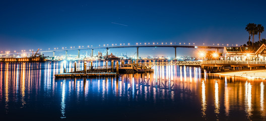 Wall Mural - Coronado island under a clear sky at night