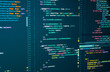© yurich84 - Javascript source development code. Script language for software development. Digital java code and markuз splitting on the screen