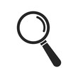 Search icon vector. Magnifying glass icon