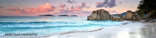 Fotografía Seychellen Strand Panorama