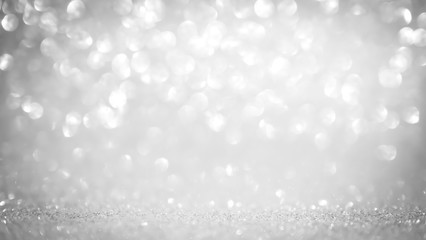 Wall Mural - abstract glitter bokeh on black background
