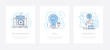 Creative entrepreneurship - line design style icons set