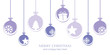christmas bauble decoration with snowflakes stars and gift vector illustration EPS10