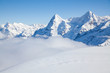 © Melinda Nagy - amazing snow covered peaks in the Swiss alps Jungfrau region from Schilthorn