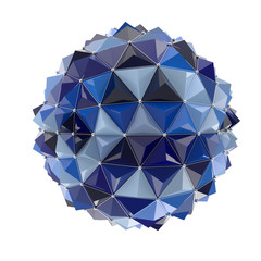 Poster - sphere divided into a network of triangles