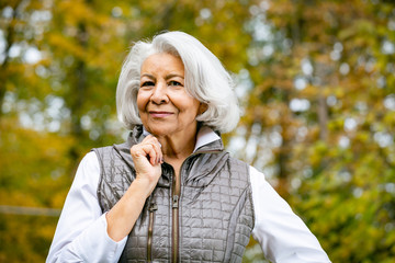 portrait of senior woman