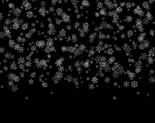 Snowflakes Falling From The Sky