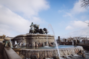 Poster - fountain in copenhagen