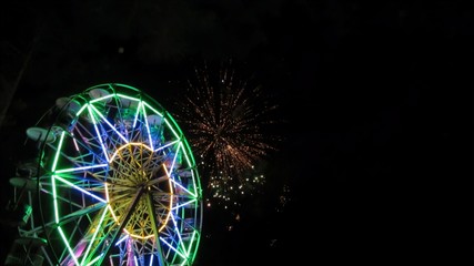 ferris wheel at night