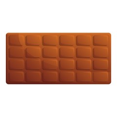 Poster - Chocolate bar icon. Cartoon of chocolate bar vector icon for web design isolated on white background