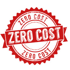 Wall Mural - Zero cost sign or stamp