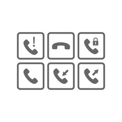 Wall Mural - call phone icon, telephone icon, design vector symbol