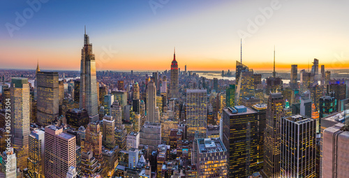 Plakat New York  panorame-budynkow-srodmiescia-nowego-jorku-na-manhattanie