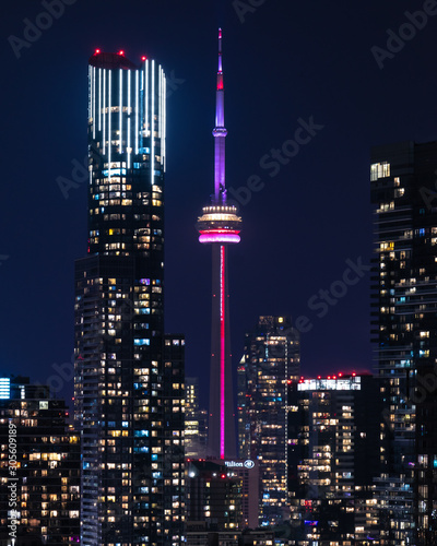 Obraz Dibond Toronto w nocy