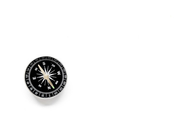Wall Mural - Compass - small and stylish - on white background top view copy space