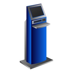 Poster - Info kiosk icon. Cartoon of info kiosk vector icon for web design isolated on white background