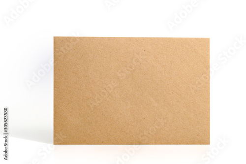 Fotomural Brown envelope on white background