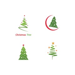 Wall Mural - Christmas tree logo