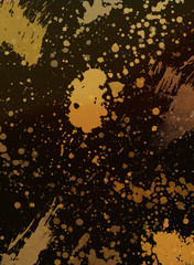 Wall Mural - Golden splatter texture