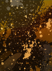Wall Mural - Golden splatter texture