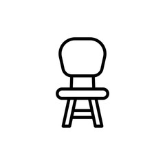 Wall Mural - Simple chair line icon.