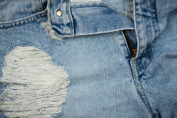 Old blue jean texture. Jean fabric background