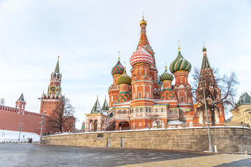 St. Basil's Cathedral in Moscow, Moscow city, Russia