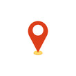 pin pointer location flat icon