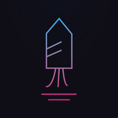 Poster - Firework nolan icon. Simple thin line, outline vector of party icons for ui and ux, website or mobile application