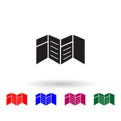 Poster - Examples for printing multi color icon. Simple glyph, flat vector of print house icons for ui and ux, website or mobile application