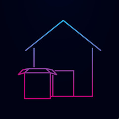 Poster - Warehouse nolan icon. Simple thin line, outline vector of real estate icons for ui and ux, website or mobile application