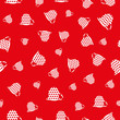 © Doeke - Red and white seamless pattern print background